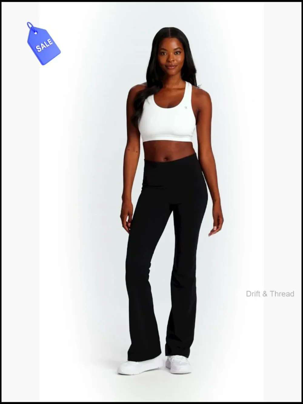 High-Impact Compression Sports Bra Moisture-Wicking Racerback